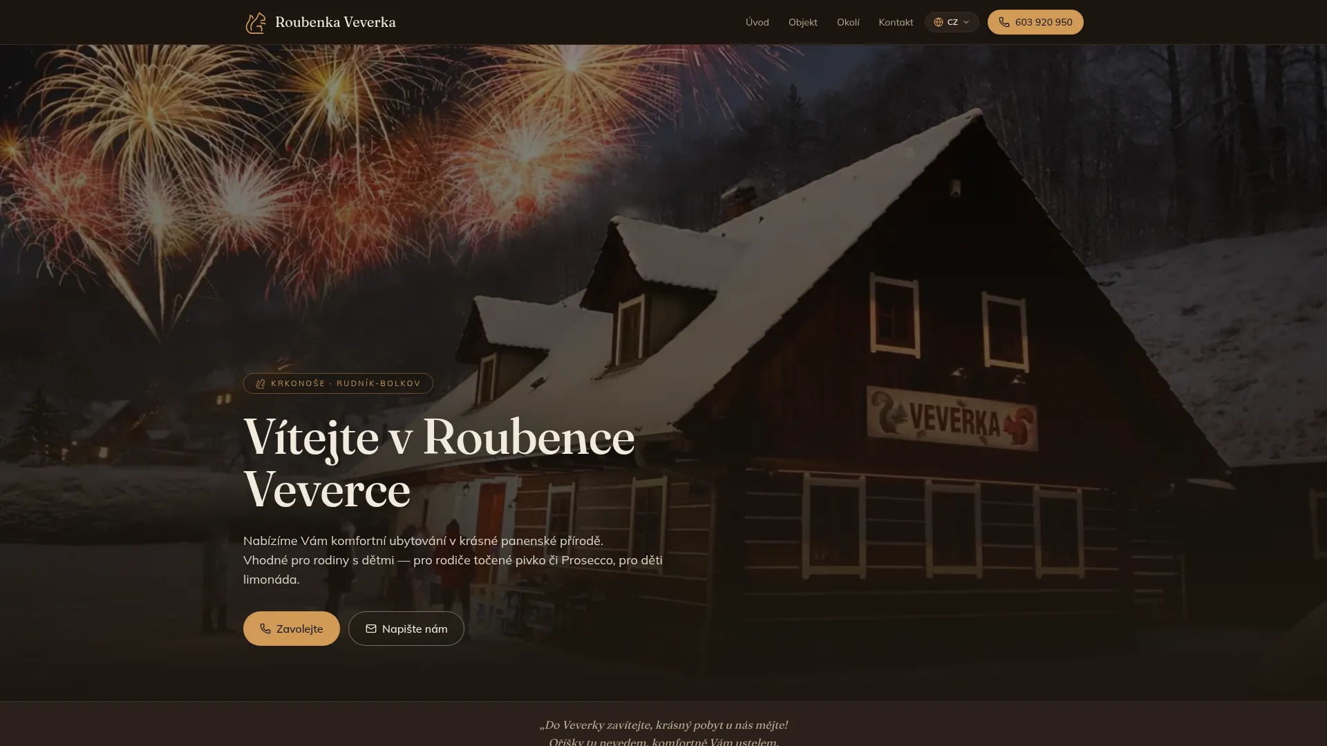 Screenshot webu roubenka-veverka.cz